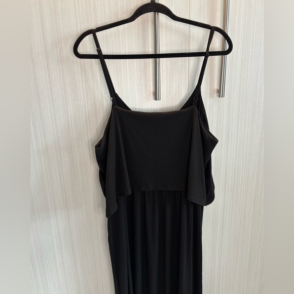Zenana Black Spaghetti Strap Sleeveless Maxi Dress Size 1X - Picture 8 of 13